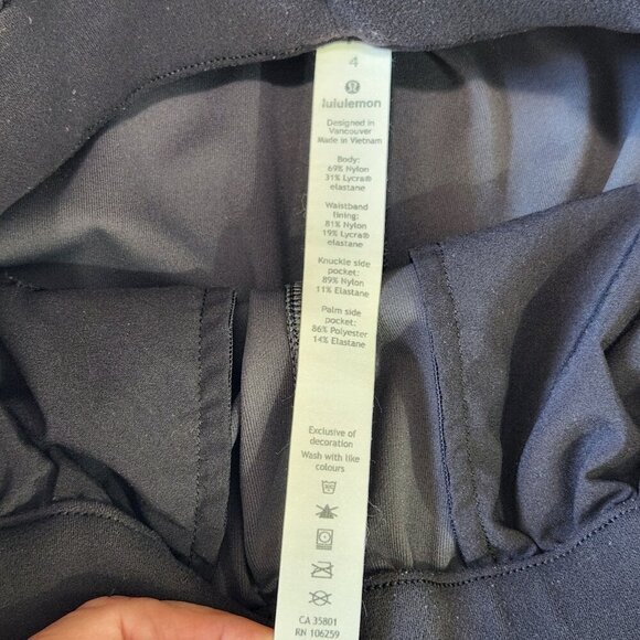 Lululemon Keep It Moving 7/8‎ High Rise Pant 4 Incognito Camo Multi Gray W5DBDS - Picture 5 of 13